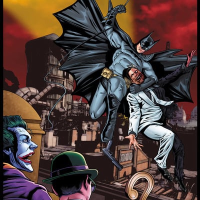 Batman anniversary artist print 