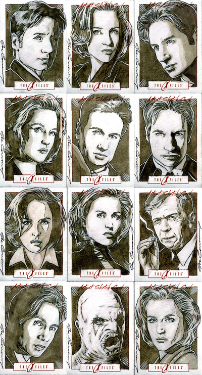 The X-Files Artist Sketch Cards