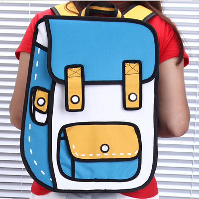 Fashion 3d cartoon backpack