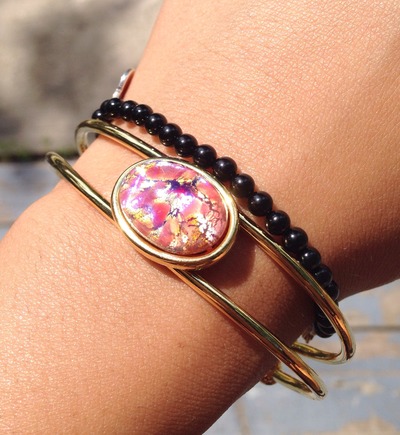 Ruby Fire Opal Bracelet