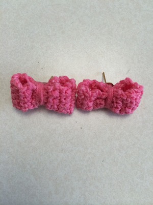  Crocheted Bow Earrings