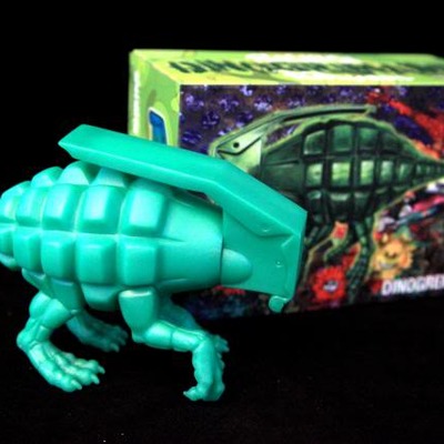 "dinogrenade" by ron english