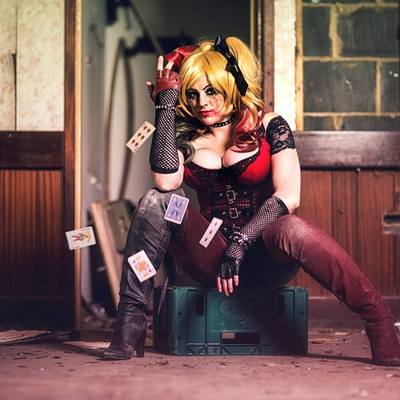 Harley quinn papercube (injustice inspired) a4 signed print 