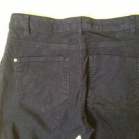 Dark Blue Corduroy Skinny Jeans - Thumbnail 2