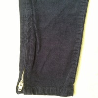 Dark Blue Corduroy Skinny Jeans - Thumbnail 3