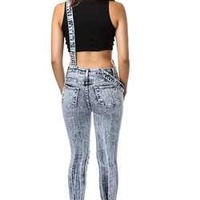 Distressed denim one piece  - Thumbnail 1