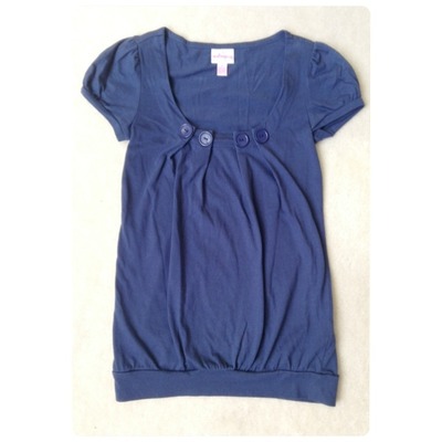 One step up dark blue top