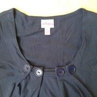 One Step Up Dark Blue Top - Thumbnail 2