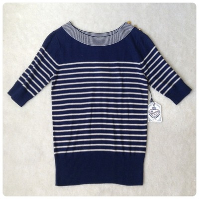 (new with tags) heritage 1981 striped sweater top