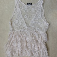 Wet Seal Lace Vest - Thumbnail 1