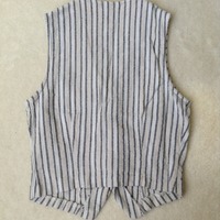 Vintage Striped Vest - Thumbnail 1