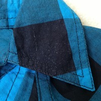 Black/Blue Plaid Button Down Shirt - Thumbnail 4