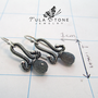 Dainty Coiled Sterling and Labradorite Dangle Earrings-4