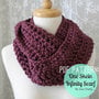 PDF PATTERN/INSTRUCTIONS One Skein Infinity Scarf-1