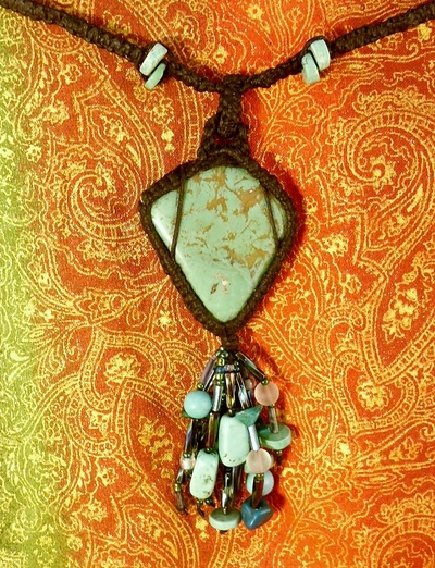 Turquoise Triangle Necklace Choker