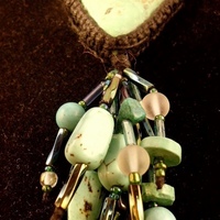 Turquoise Triangle Necklace Choker - Thumbnail 1