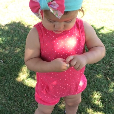 Seashells bow on mint headwrap