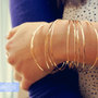 gold skinnies - hammered 14K goldfill bangles. stacking bangles. gold bracelets.-1