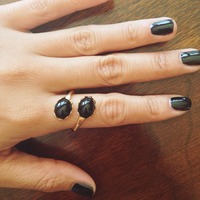 *SALE* Black Onyx Wraparound Ring - Thumbnail 1