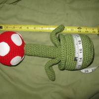 Piranha Plant in a pipe plush amigurmi - Thumbnail 4