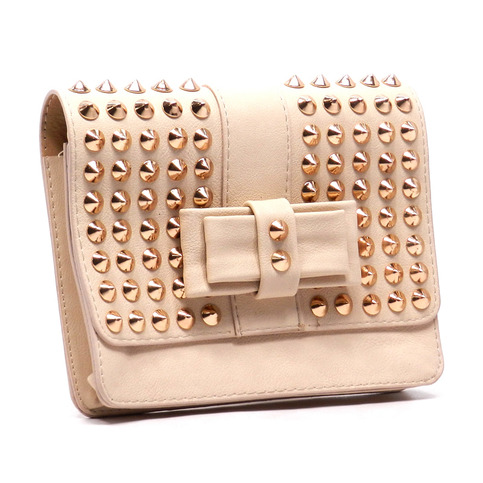 Rockstud Bow Clutch Shoulder Bag