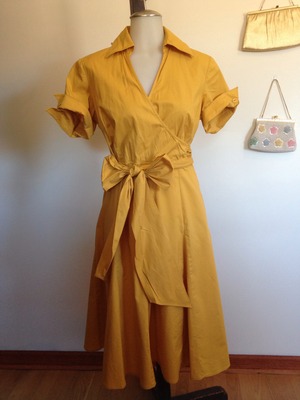  **RESERVED** Mustard Collared Dress