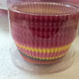 RAINBOW Pattern Red Color PARTY TIME Paper Cupcake Baking Cup Liners 100 Count - Thumbnail 1