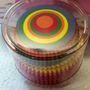 RAINBOW Pattern Red Color PARTY TIME Paper Cupcake Baking Cup Liners 100 Count - Thumbnail 2
