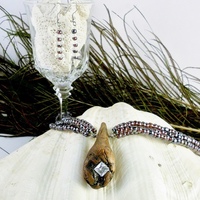 Swarovski Crystal and Driftwood Necklace and Earring Set - Thumbnail 4