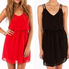 Sexy chiffon casual party evening cocktail short mini dress