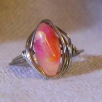 Pink Tye-Dye Ring