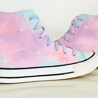 Harajuku gradient galaxy canvas shoes - Thumbnail 1