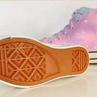 Harajuku gradient galaxy canvas shoes - Thumbnail 4