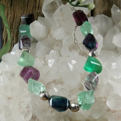 Fluorite nugget necklace - Thumbnail 2