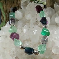 Fluorite Nugget Necklace