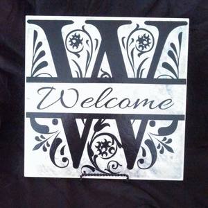 12 X 12 Welcome sign