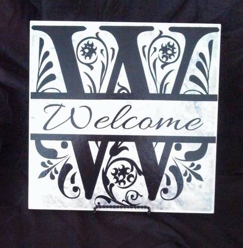 12 X 12 Welcome sign