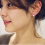 Gold Star Post Stud Earrings-1