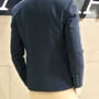 Free Shipping Long Sleeve Cotton Mens Suit Jackets 919SJ-K431-101-Gray-4