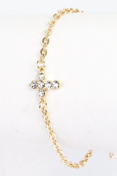 Dainty Cross Bracelet