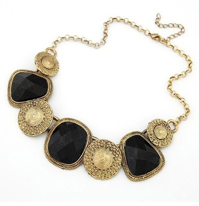 Black and Gold Envy Necklace