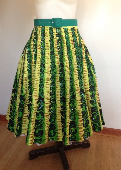 Green Retro Inspired Skirt