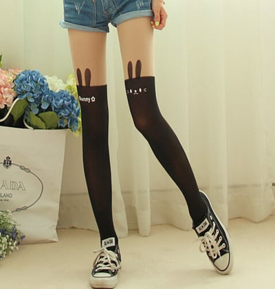 Japanese kawaii rabbit false high pantyhose