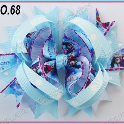 Frozen boutique hair bow clip - Thumbnail 1
