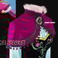 J787  [Adult]  Movies Frozen princess ANNA Cosplay Costume Deluxe Dress tailor made adult party birthday - Thumbnail 1