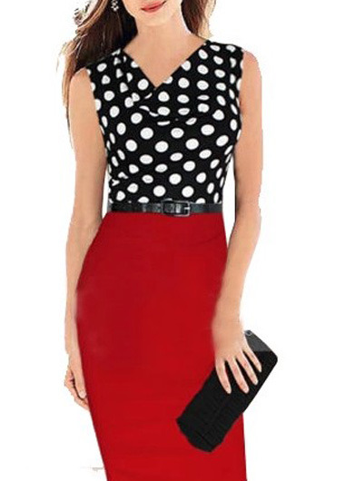 Sold out: Polka Dot Red and Black Dress