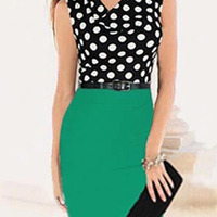 Sold out: Polka Dot Red and Black Dress - Thumbnail 2