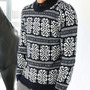 New Fashion Korean Style Round Neck Men Sweater 919SJ-K212-78-White-4