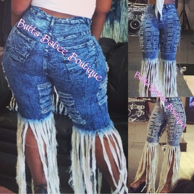 High waist car wash Capri 