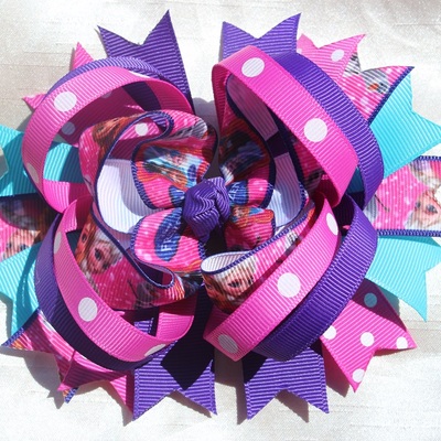 Frozen boutique hair bow clip